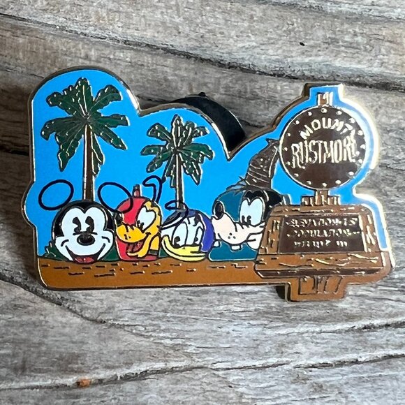 Disney Jewelry - Disney Cruise Line Castaway Cay “Mount Rustmore” Pin Mickey Donald Goofy Pluto